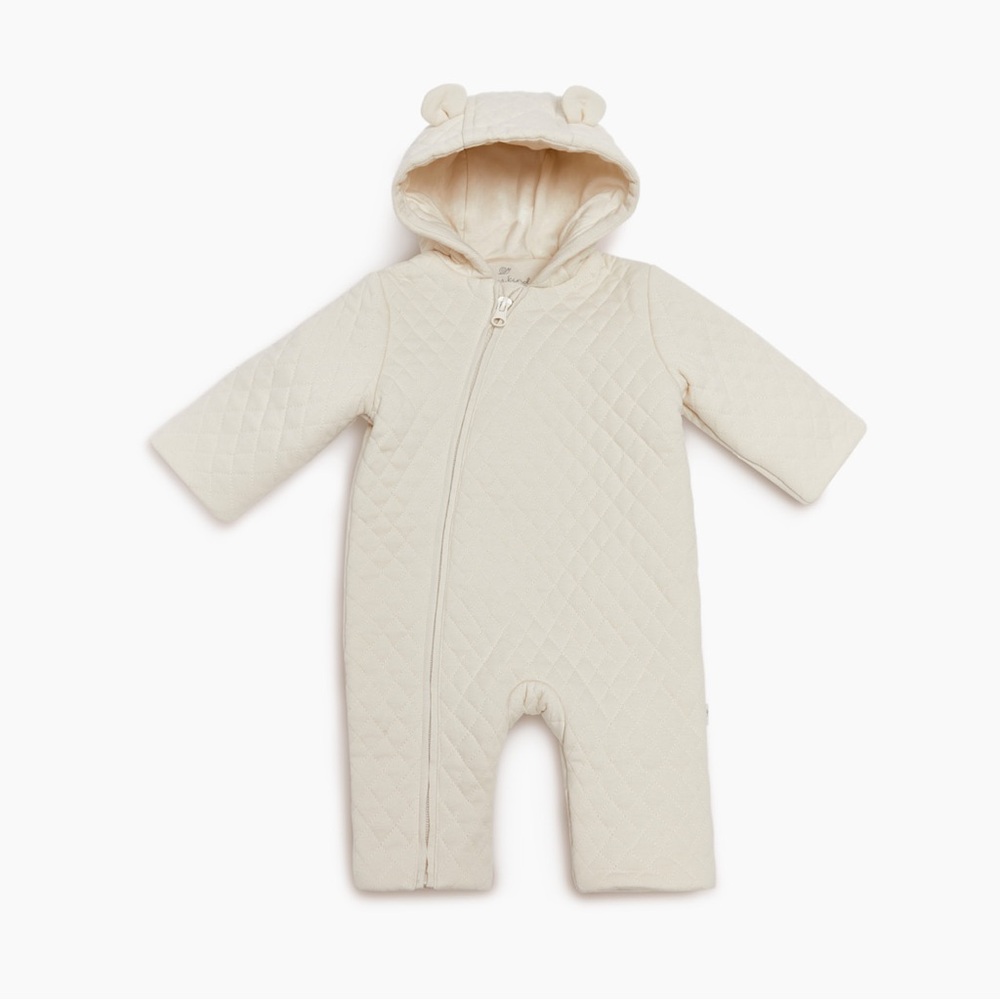 Tiny Kind Quilted Bunting Suit - 0-3 months, Birch Color, NWT